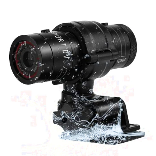 Pomya Motorbike Camera, Mini Portable Full HD 1080P Waterproof Bike Car Outdoor Sports DV Video Camera with Mounting Kit,Camera Outdoor Sports Camera