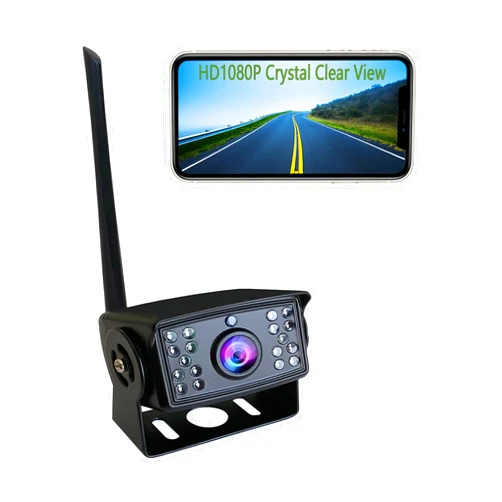 Casoda Latest Wireless Backup Camera, Super Strong 5G WiFi Signal Crystal Clear View Smooth Video, Support iPhone and Android Phone, Easy to Install (Truck Trailer Camper Camera)