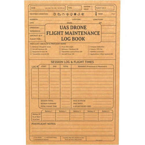 Creative Spirits UAS Drone Flight Maintenance Log Book: Drone Flight Log Book, Repair Logbook, & Maintenance Log Book
