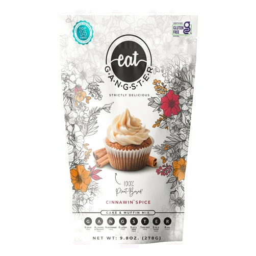 Eat G·A·N·G·S·T·E·R eat G.A.N.G.S.T.E.R. Cinnawin Spice Cake & Muffin Mix | Gluten-Free, Grain-Free, Allergy-Friendly Easy to Make, Great for those with Food Sensitivities, on Elimination Diets or the AIP and Paleo Diets.