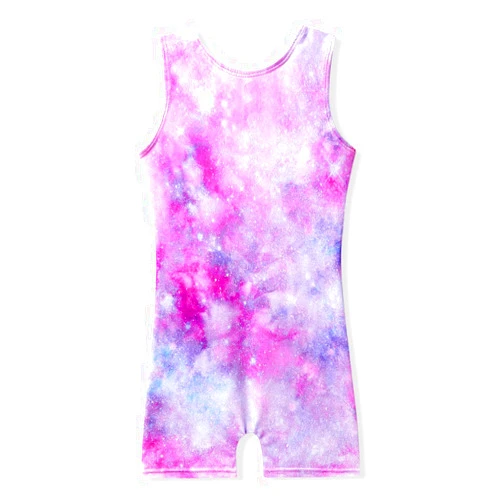 MYQFF Gymnastics Leotards for Girls Toddler Kids Biketards Tumbling Dance Outfits Unicorn Rainbow Mermaid