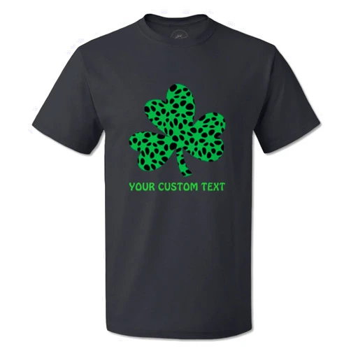 Speedy Pros Custom Graphic T Shirts for Men Shamrock Lucky Clover Patrick's Saint Patty Top