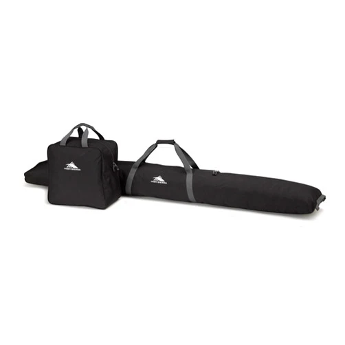 High Sierra Ski Bag & Sku Boot Bag Combo, Black/Mercury, One Size