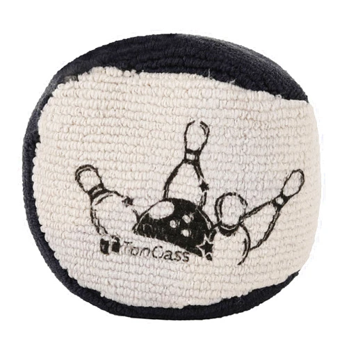 TonGass Microfiber Ultra Dry Bowling Grip Ball, Microfiber Bowling Grip Bags, Bowlings Powder Bag for Hands Use - Black & Grey