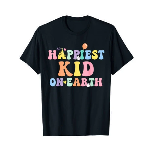 Happiest Custom On Earth Tees for Family Trip Happiest Kid On Earth, Mother's Day, Matching Family Trip T-Shirt