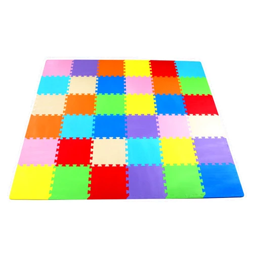 BalanceFrom Foam Floor Tiles for Kids - Non-Toxic Comfortable Baby Play Mat and Interlocking Foam Tiles for Crawling & Development, Soft Play Mat for Babies, 36 Tiles Cover 36 SQ SF