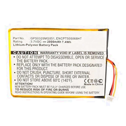 MPF Products 2000mAh GPS0320MG051, ENCPT505068HT Battery Replacement Compatible with Skygolf SkyCaddie SGXw, SkyCaddie SGX-W, SkyCaddie SGX GPS Range Finders
