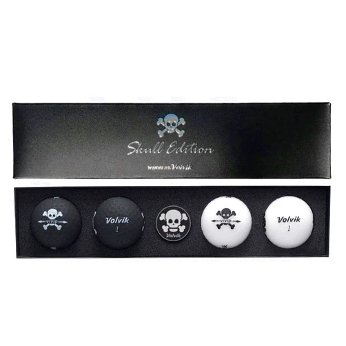 Volvik Skull Edition Gift Set - 4 Balls with Marker