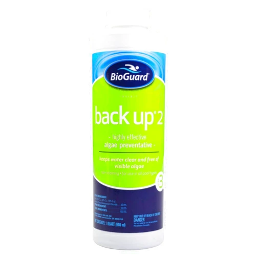 BioGuard Back Up 2-1 Quart, Single, Proven Effective Algae Preventative, Non-Staining, Keeps Water Clean and Clear