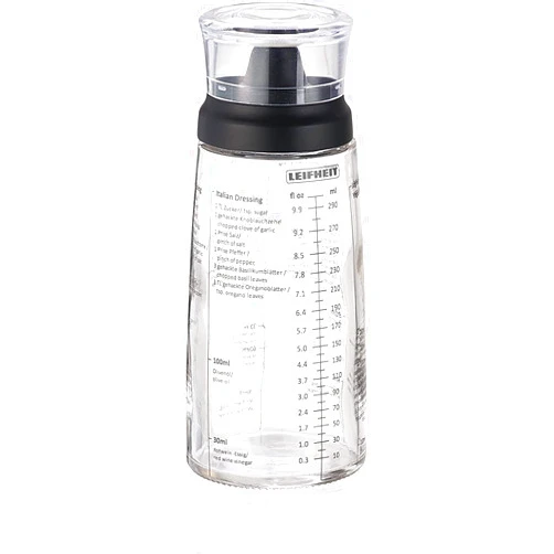 Leifheit Salad Dressing Shaker, Black/Transparent