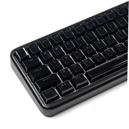 SUEHIODHY Crystal Jelly Keycaps, Black OEM Profile Keycaps, 134 Key Custom Shine Through Keyboard Caps Set, Translucent Key Caps for 61/68/84/87/98/100 Cherry MX Keyboard Mechanical