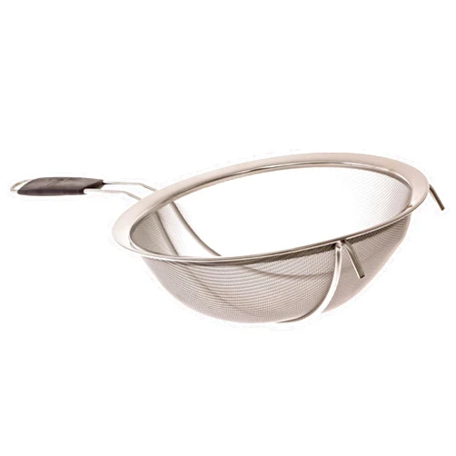 LiveFresh Large Stainless Steel Fine Mesh Strainer with Reinforced Frame and Sturdy Rubber Handle Grip - Designed for Chefs and Commercial Kitchens & Perfect for Your Home - 9 Inch / 23 cm Diameter