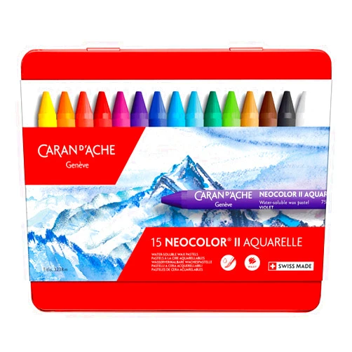 CARAN D'ACHE Caran d'Ache Neo Color II Water Soluble Pastel - 15 Color Set / 7500.315