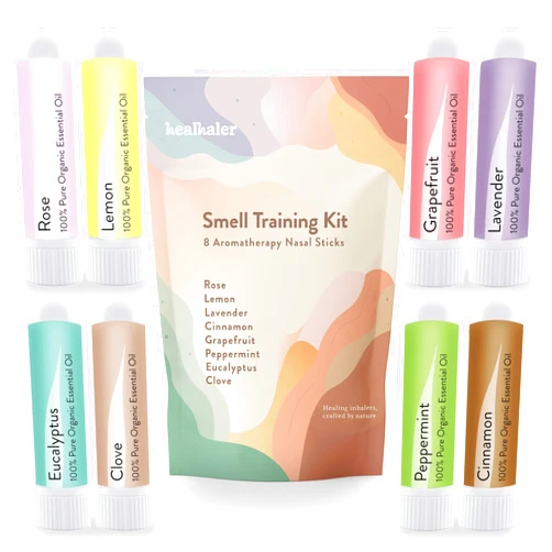 Healhaler Smell Training Kit, Restore Sense of Smell and Taste, 8 Unique Scents, Made in The USA