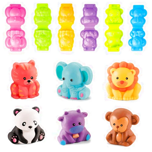 VConejo Color Dough Toys Dough Accessories Set Creations Tools for Kid 2-4-8 Years (Jungle World)