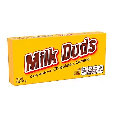 MILK DUDS Chocolate and Caramel Candy, Movie Candy, 5 oz Box