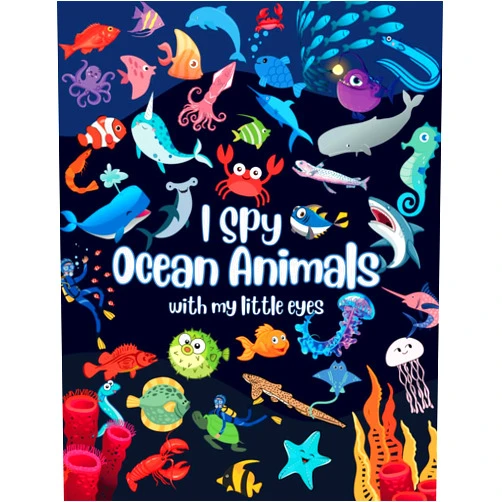 By SP Publications (Author) | Spy Ocean Animals With My Little Eyes: A Fun Guessing Picture Puzzle Book For Kids Ages 2-7, Learning book about Ocean animals, I Spy Book For Kids, For Toddlers (Perfect Gift for Kids)