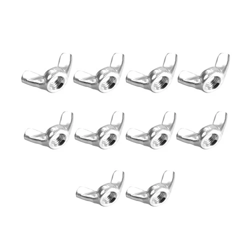 uxcell M5 Wing Nuts, Stainless Steel 304 Fasteners Parts Hurrican Screws Hand Twist Tighten Ear Butterfly Nut, 10pcs