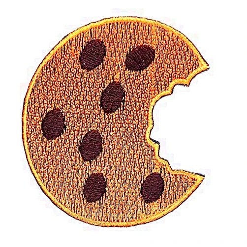 M I GENIUS CARTOON CHILD PATCHES Chocolate Chip Cookie Delicious Dessert Food Cartoon Children Kid Patch Clothes Bag T-Shirt Jeans Biker Badge Applique Iron on/Sew On Patch