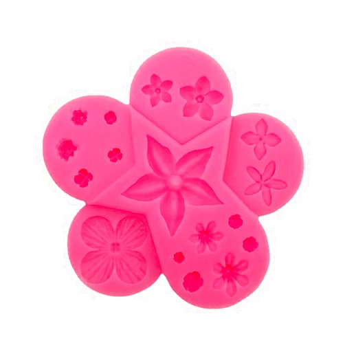Meeeyya Flower Polymer Clay Molds, Polymer Clay Molds for Jewelry Making, Daisy Miniature Flower Silicone Molds for - Candy Chocolate Cupcake Soap Crafting Projects Cake