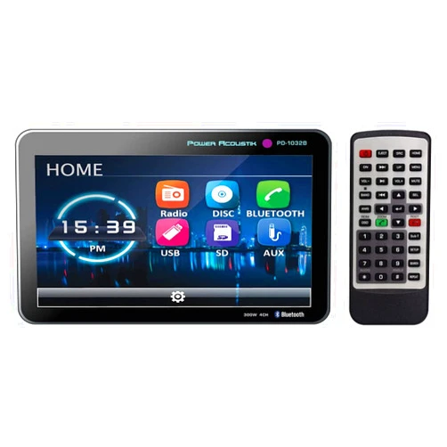 Power Acoustik PD-1032B 2-Din Source Unit with Bluetooth/Detachable 10 Inch LCD