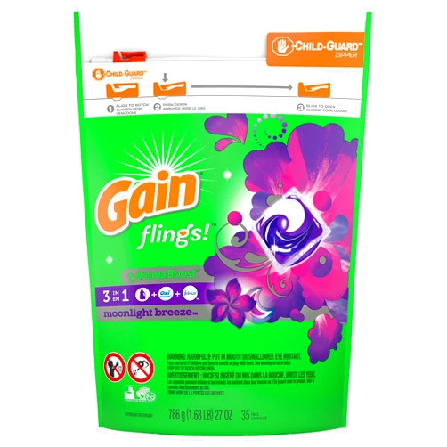 Gain Flings Moonlight Breeze Laundry Detergent Pacs Capsules, 35 Count