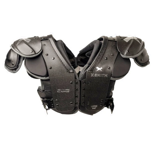 Xenith Pro Varsity Football Shoulder Pads - Skill, Lineman, All Purpose - Customizable, High Impact Foam Padding - Low Profile Design & Versatile Fit - Adult Protective Gear
