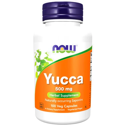 NOW Supplements, Yucca (Yucca spp.) 500 mg, 4:1 Concentrate, Herbal Supplement, 100 Capsules
