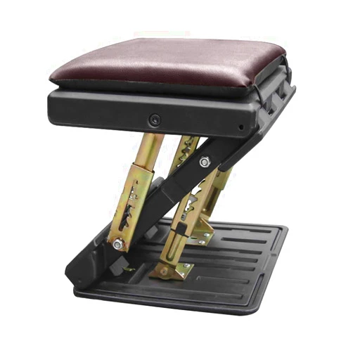 WLA 4-Level Height Adjustable Footrest with Removable Soft Foot Rest Pad Max-Load 120Lbs for Car,Under Desk, Home, Train (Max-Load 120Lbs) (Color : C)