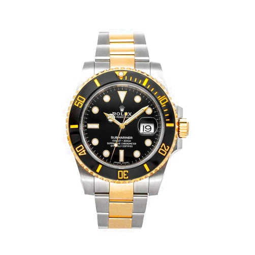 Rolex Submariner Date Black Dial Yellow Gold/Steel Men's Watch 116613LN-0001