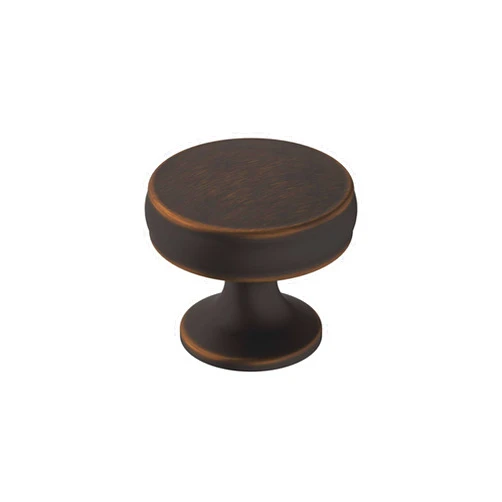 Amerock | Cabinet Knob | Oil Rubbed Bronze | 1-1/4 inch (32 mm) Diameter | Renown | 1 Pack | Drawer Knob | Cabinet Hardware