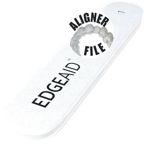 Niveus EdgeAid Clear Aligner Polishing File - Dental Aligner Polisher, Emery Board for Clear Aligners, Aligner Tool for Rough Edges, Prevent & Relieve Orthodontic Discomfort & Mouth Pain