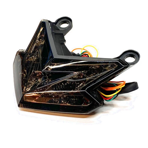 Denny Cycles Smoked LED Tail Light w/Integrated Turn Signals For Kawasaki Z125 ZX-6R Z800