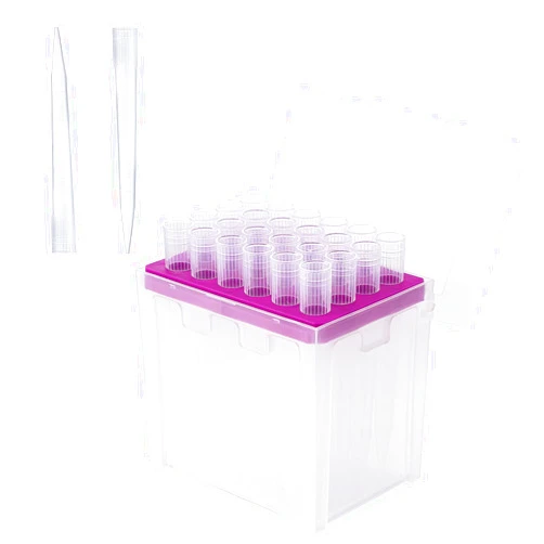 FOUR E'S SCIENTIFIC 5ml Pipette Tips - Universal 5000ul Sterile Pipette Tips Racked RNase/DNase Free & Pyrogen Safe, Autoclavable, 1 Rack 24 Tips
