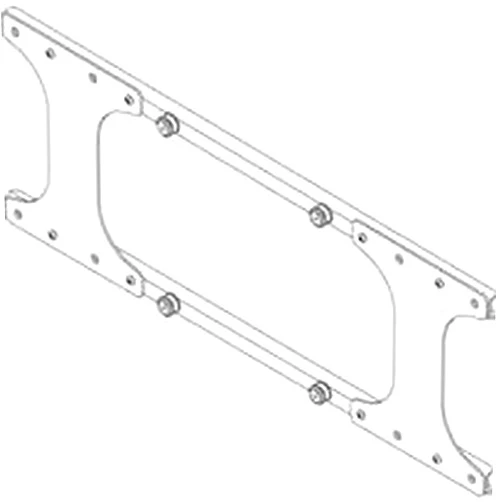 Chief MSB6243 M-Series Custom Interface Bracket, 200 x 200 M8, 125 lb. Weight Capacity, Black