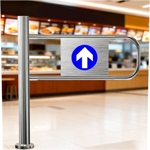 Generic Automatic Swing Gate for Supermarkets & Warehouses Self-Closing One-Way Door 50-100cm Safety Gate with Springs Durable Outdoor Access Solution Left Opening 100x100cm