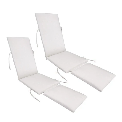 Kingrattan.com Made in USA Steamer Chair Cushion Sunbrella Canvas Canvas (2-Pack)