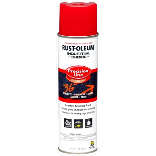 Rust-Oleum Rustoleum Paint Inverted Marking Paint Red 12/BX #203029