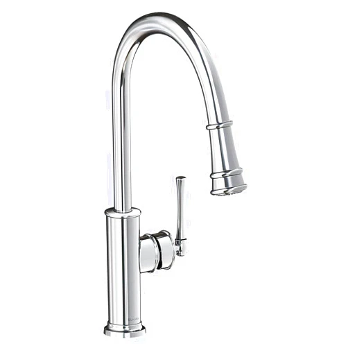 Elkay Explore LKEC2031CR Single Hole Kitchen Faucet with Pull-down Spray and Forward Only Lever Handle, Chrome