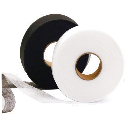 Rolin Roly 2PCS 2cm Fabric Fusing Tape Fusible Bonding Web Adhesive Hem Tapes Iron-On Hemming Tape No Sew Hem Tape Roll for Bonding Clothes Jeans Pants Collars Curtains Each 70 Yards