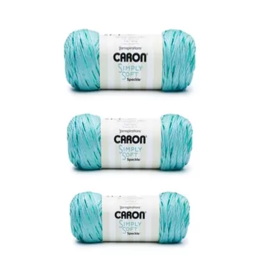 Caron Simply Soft Abyss Speckle Yarn - 3 Pack of 141g/5oz - Acrylic - 4 Medium (Worsted) - 235 Yards - Knitting/Crochet