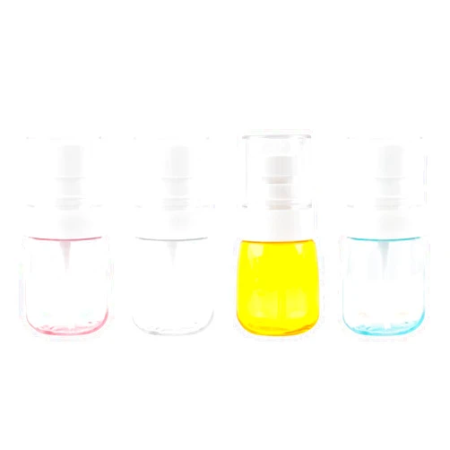 AUEAR, 4 Pcs 30ml Spray Bottles Plastic Empty Bottles Travel Bottles Refillable Mist Spray Bottles for Skincare Makeup Hair Cleaning Lotion Perfume