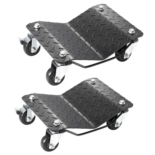 VEVOR Wheel Dolly, 3000 lbs Car Moving Dolly, Wheel Dolly Car Tire Stake Set of 2 Piece, Heavy-Duty Car Tire Dolly Cart Moving Cars, Trucks, Trailers, Motorcycles, and Boats