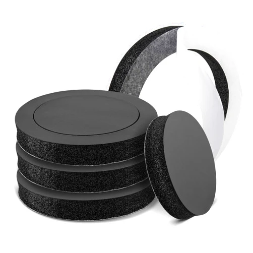 NuIth 6.5 inch Speaker Foam Rings, 6.5”Foam Speaker Enhancer, High Rebound Sponge Bass Blocker Kit, Self Adhesive Car Door Speaker Foam Baffles Enhancer, 4PCS