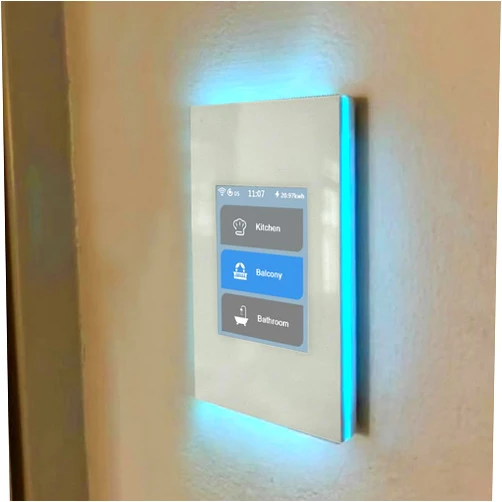 LANBON LCD 1/2/3 Gang Smart Light Switch 3 Way for Whole House, LCD Magic Panel by WiFi Mesh Never be Offline, Mesh Wi-Fi Smart Switch Works with Alexa&Google Home, Neutral Wire Required,L8-HS-White