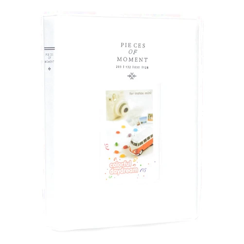 Ablus 128 Pockets Mini Photo Album - Fits for Fujifilm Instax Mini 9 Mini 8 Mini 90 Mini 25, Polaroid Snap PIC-300, Kodak Mini 3-Inch Film (White)
