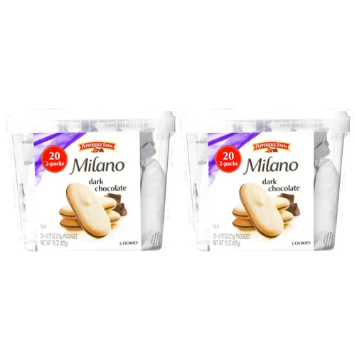 Pepperidge Farm Milano Double Chocolate Cookies, 2Pack of 15 Ounce