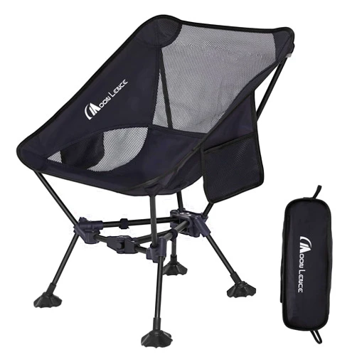 MOON LENCE Portable Camping Chair Backpacking Chair - The 4th Generation Ultralight Folding Chair - Compact, Lightweight Foldable Chairs for Hiking Mountaineering, Beach
