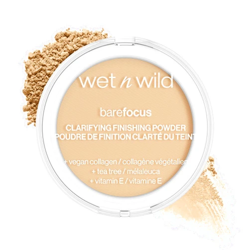 wet n wild Bare Focus Clarifying Finishing Powder | Matte | Pressed Setting Powder Light-Medium