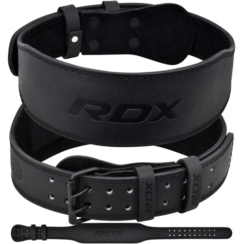 RDX Weight Lifting Belt Gym Fitness, Cowhide Leather, 4” 6” Padded Lumbar Back Support, 10 Adjustable Holes, Weightlifting Powerlifting Bodybuilding Deadlift Squat Workout Strength Training, Men Women